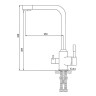 Смеситель для кухни Melodia della vita Ostessa Filtro MDV40618 Хром латунь