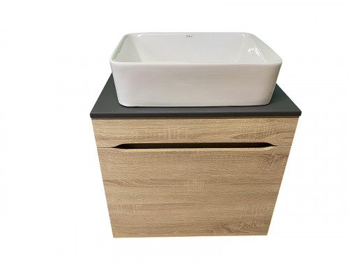 Тумба под раковину Sintesi 60 STL.W7017 подвесная цвет Дуб сонома