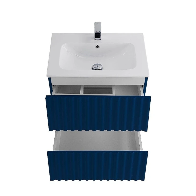 Тумба под раковину Art&Max Elegant 60 AM-ELEGANT-600-2C-SO-SA-P подвесная цвет Сапфир