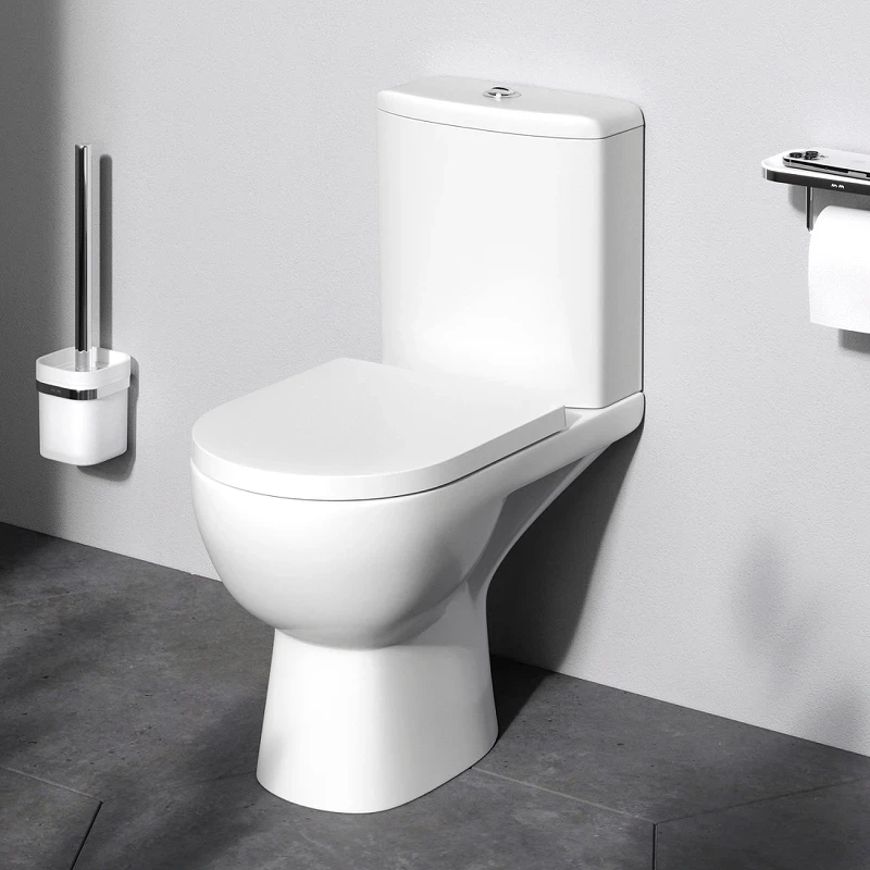 Унитаз компакт AM.PM Sunny FlashClean C85C8600SC с бачком и сиденьем Микролифт фарфор напольный