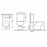 Унитаз компакт AM.PM Sunny FlashClean C85C8600SC с бачком и сиденьем Микролифт фарфор напольный
