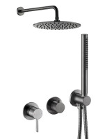 Душевая система Benesque Lumiere 21015303 цвет Черный брашированный