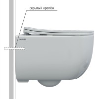 Комплект унитаза Berges Ventas с инсталляцией Novum 043308 с сиденьем Микролифт и Белой клавишей смыва фарфор подвесной