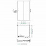 Душевой уголок WasserKRAFT Dill 100x80 61S17 профиль Черный матовый стекло прозрачное