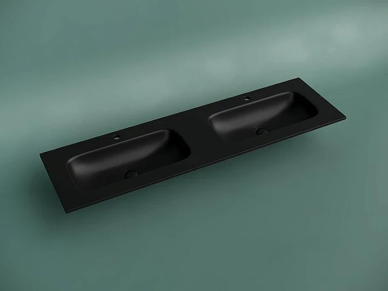 Раковина Ceramicanova Grace 160 CN7023MB двойная Черная матовая