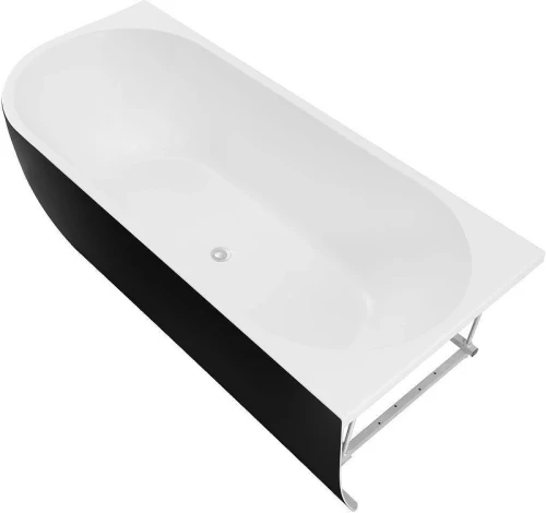 Акриловая ванна Aquanet Family Elegant B 3806-N-MW-MB 180x80 R 293079 цвет Черный матовый Белый матовый