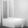 Шторка на ванну Ravak Supernova VSK2 Rosa 160 L 76L90100Z1 профиль Белый стекло Transparent