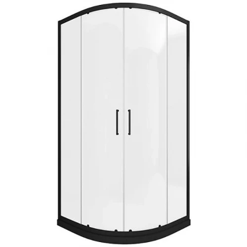 Душевой уголок Bravat Black Line 90x90 BS090.1201B профиль Черный стекло прозрачное