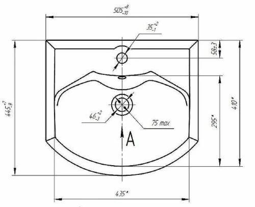 Раковина Aquaton Santek Смайл 50 1WH207781 Белая