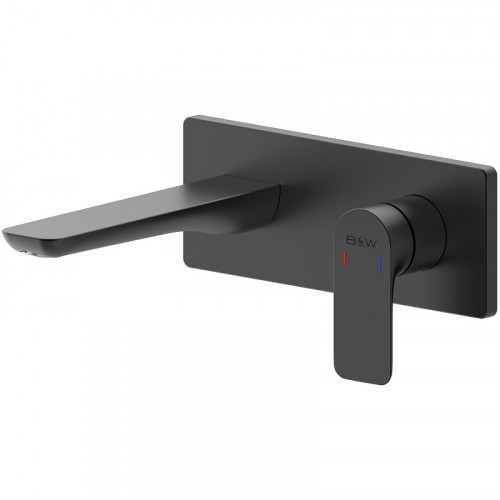 Смеситель для раковины Black&amp;White Universe UK8306B 8306BUK Черный матовый латунь встраиваемый