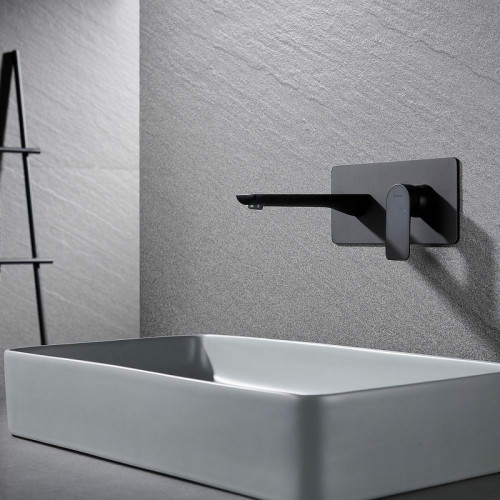 Смеситель для раковины Black&amp;White Universe UK8306B 8306BUK Черный матовый латунь встраиваемый