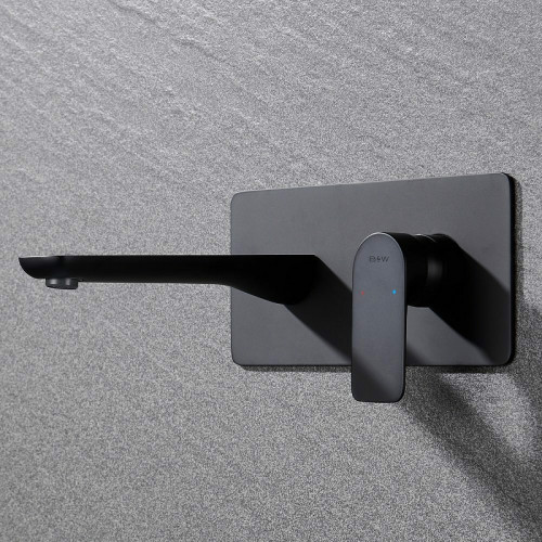 Смеситель для раковины Black&amp;White Universe UK8306B 8306BUK Черный матовый латунь встраиваемый