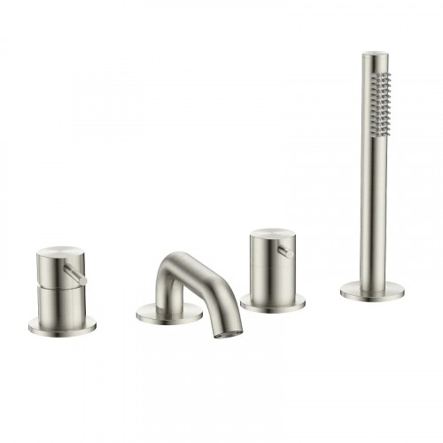 Смеситель на борт ванны AQUAme Siena AQM6219BN цает Никель шлифованный