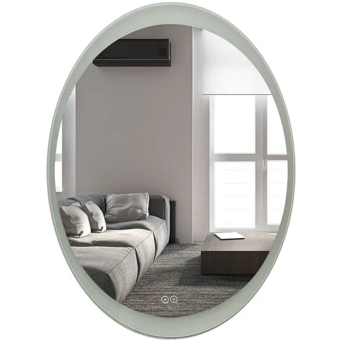 Зеркало Art&Max Ovale AM-Ova-600-1050-DS-F-H с подсветкой с сенсорным выключателем стекло