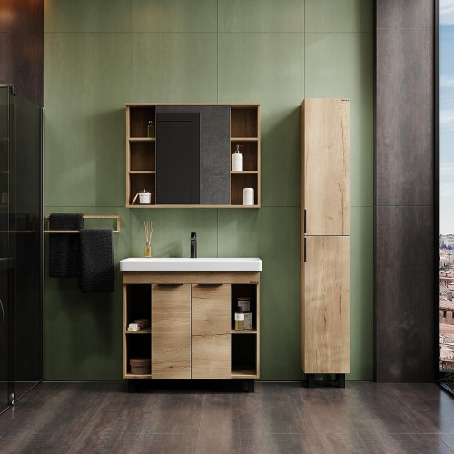 Тумба под раковину Onika Легран 90 109031 цвет Дуб галифакс