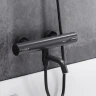 Смеситель для ванны Damixa Scandinavian Pure 363000300 с термостатом Черный матовый латунь на стену