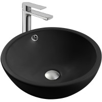 Раковина-чаша Aquatek 44 AQ5354-MB Черная матовая фарфор накладная
