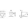 Комплект унитаза с инсталляцией Laufen Pro Rimless ПЭК Z.RU93.0.761.5 с сиденьем Микролифт и клавишей смыва Хром