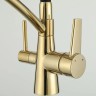 Смеситель для кухни Gappo G4398-13 Золото Черный латунь