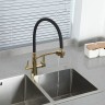 Смеситель для кухни Gappo G4398-13 Золото Черный латунь