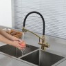 Смеситель для кухни Gappo G4398-13 Золото Черный латунь