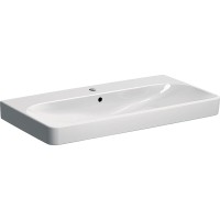 Раковина Geberit Smyle Square 90 500.251.01.1 Белая фарфор полувстраиваемая