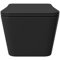 Унитаз Aqueduto Macio MAC0140 подвесной Черный матовый с сиденьем Микролифт фаянс подвесной