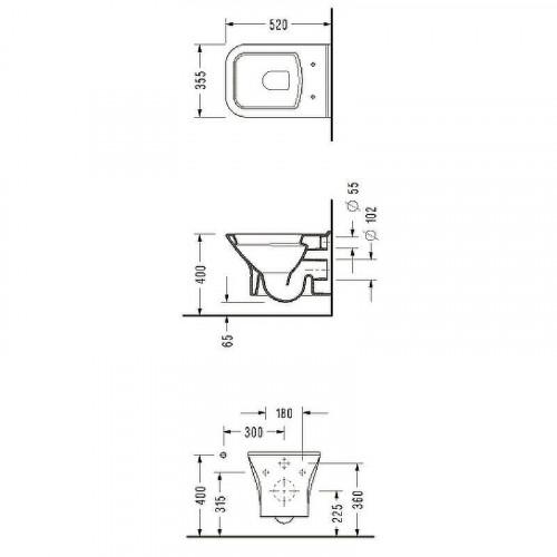 Унитаз Serel Nita NT10SL подвесной с сиденьем Микролифт