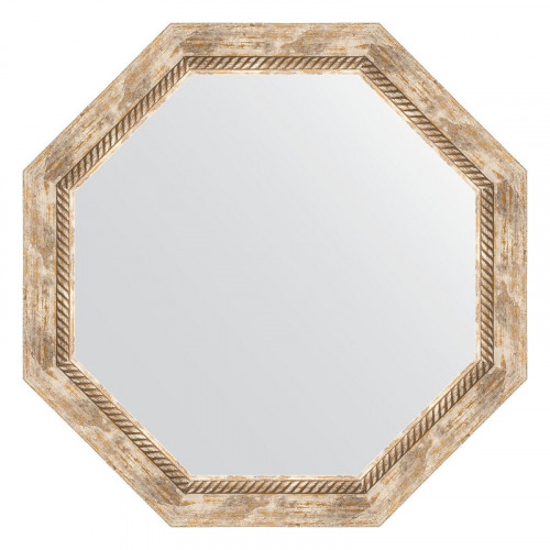 Зеркало Evoform Octagon 68х68 BY 7321 в багетной раме - Прованс с плетением 70