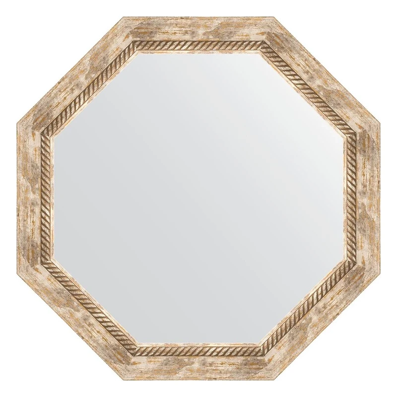 Зеркало Evoform Octagon 68х68 BY 7321 в багетной раме - Прованс с плетением 70