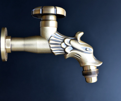 Кран для одного типа воды Bronze de Luxe 21600 Бронза латунь на стену