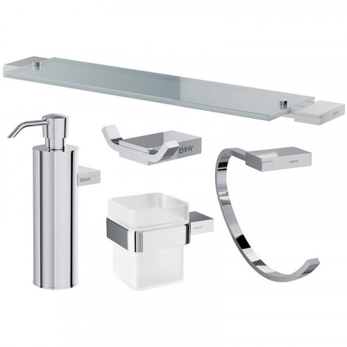 Набор аксессуаров для ванной Black&White Gravity GA-7710C 7710C Хром