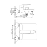 Смеситель для ванны Haiba HB60587 Хром на стену