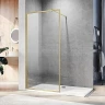 Душевая перегородка Veconi Korato KR-81G 120 KR81G-120-01-C8 профиль цвет Брашированное золото стекло прозрачное