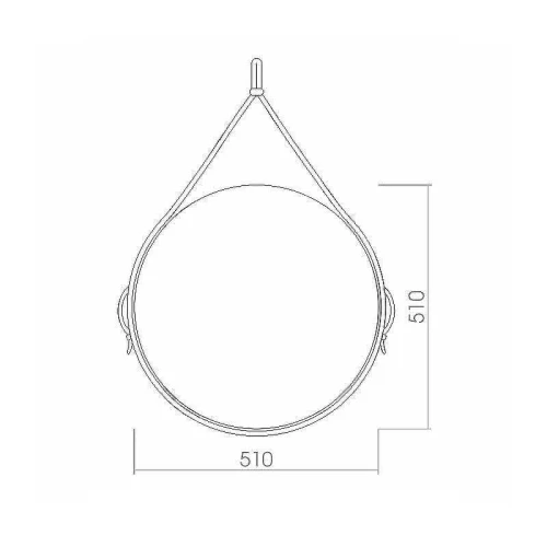 Зеркало Azario Капитан 51 LED-00002331 с сенсорным выключателем