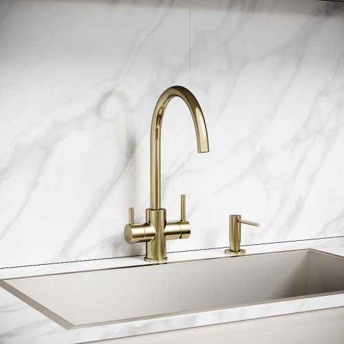 Смеситель для кухни Sancos Taper SC4012BG цвет Золото брашированное