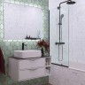 Шторка на ванну Reflection 70х140 RX14070CBL-03 профиль Черный стекло прозрачное