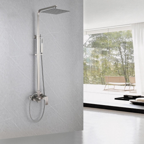 Душевая система Abber Wasserfall AF8616SPL цвет Сатин