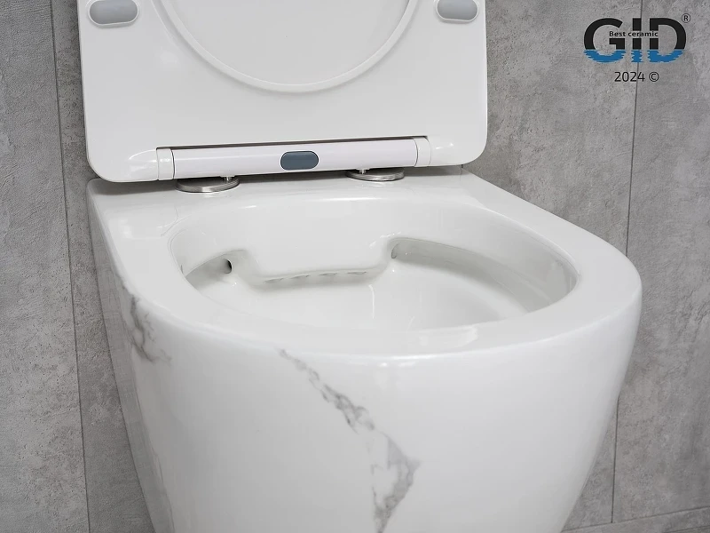 Унитаз Gid Convexo Ws2198 62228Y подвесной цвет Белый глянцевый с сиденьем Микролифт