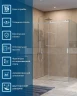 Душевой уголок BelBagno Soft Close-2 150x90 SOFT_CLOSE-2-AH-1-150/90-C-Cr профиль Хром стекло прозрачное