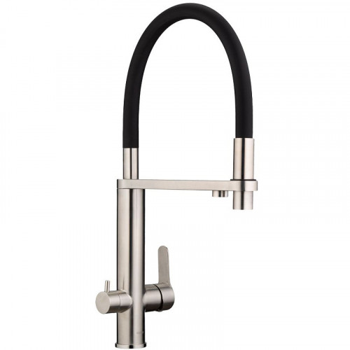 Смеситель для кухни Swedbe Selene Plus 8440 Нержавеющая сталь Черный нержавеющая сталь
