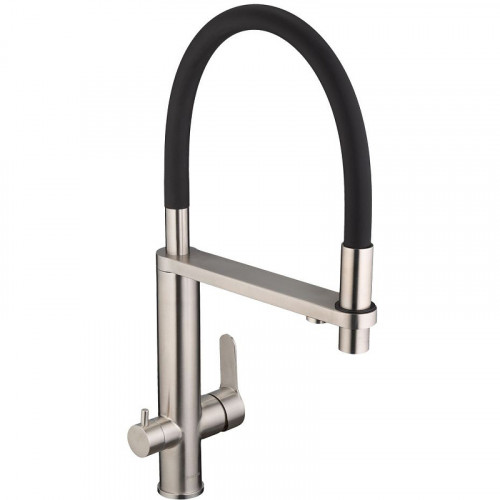 Смеситель для кухни Swedbe Selene Plus 8440 Нержавеющая сталь Черный нержавеющая сталь