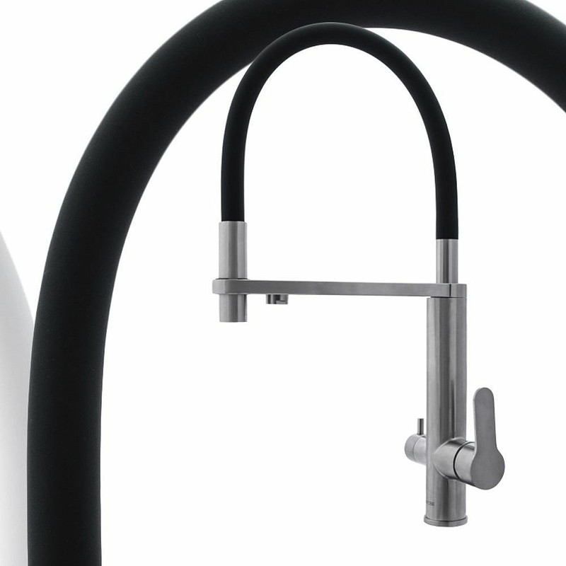Смеситель для кухни Swedbe Selene Plus 8440 Нержавеющая сталь Черный нержавеющая сталь