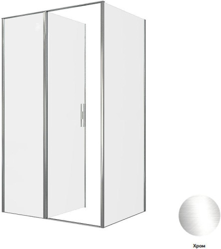 Душевой уголок Allen Brau Priority 120x90 3.31031.00+3.31043.00 цвет профиля Хром стекло прозрачное