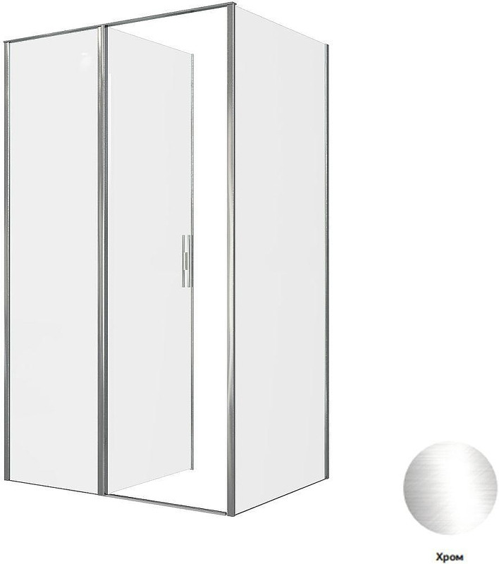 Душевой уголок Allen Brau Priority 120x90 3.31031.00+3.31043.00 цвет профиля Хром стекло прозрачное