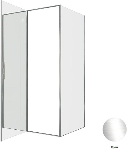 Душевой уголок Allen Brau Priority 120x90 3.31031.00+3.31043.00 цвет профиля Хром стекло прозрачное
