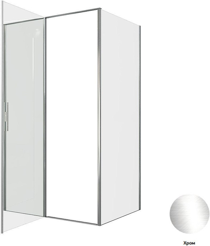 Душевой уголок Allen Brau Priority 120x90 3.31031.00+3.31043.00 цвет профиля Хром стекло прозрачное