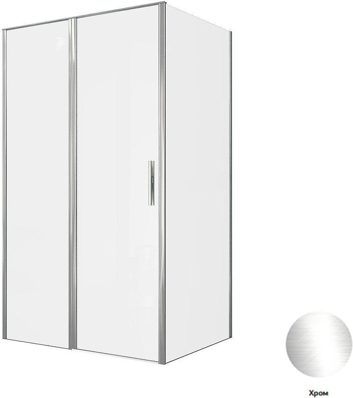 Душевой уголок Allen Brau Priority 120x90 3.31031.00+3.31043.00 цвет профиля Хром стекло прозрачное