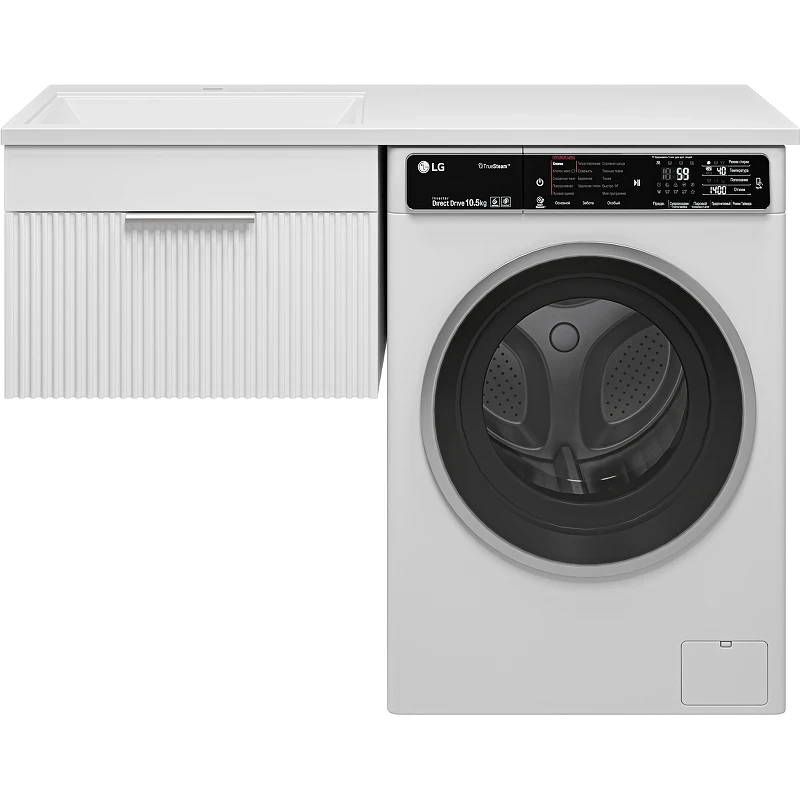 Тумба с раковиной Brevita Enfida 120 L УТ000016089 подвесная Белая матовая МДФ / ЛДСП