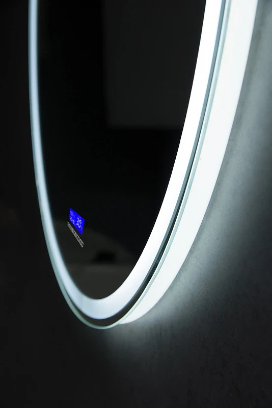 Зеркало BelBagno SPC-RNG-800-LED-TCH-RAD с подсветкой с сенсорным выключателем с bluetooth с термометром с радио